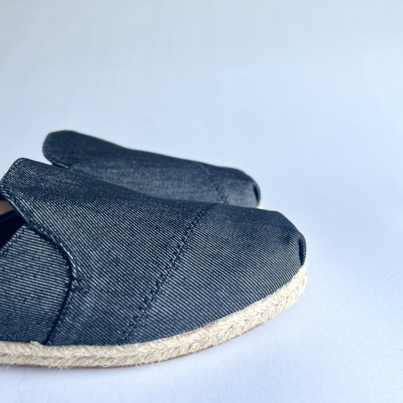 New Tom’s Grey Fabric Espadrille Mules size 9 - Picture 4 of 14